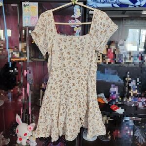 American Eagle Outfitters Cream Floral Dress